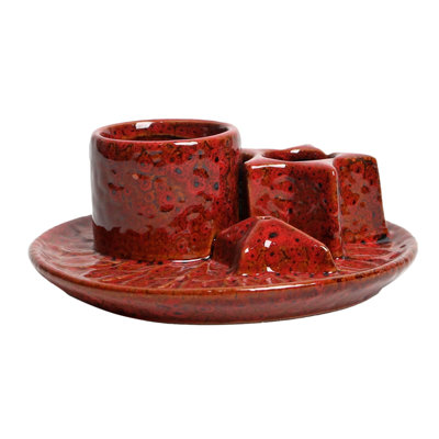 Porte-bâtons d'encens Bâtons d'encens en céramique Brûleurs Porte-bougies Porte-bougies à brûler Porte-cendres pour yoga Décoration de bureau à domicile