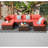 Axwell Wicker 5 - Person Modular Patio Conversation Set with Cushions-1675902025