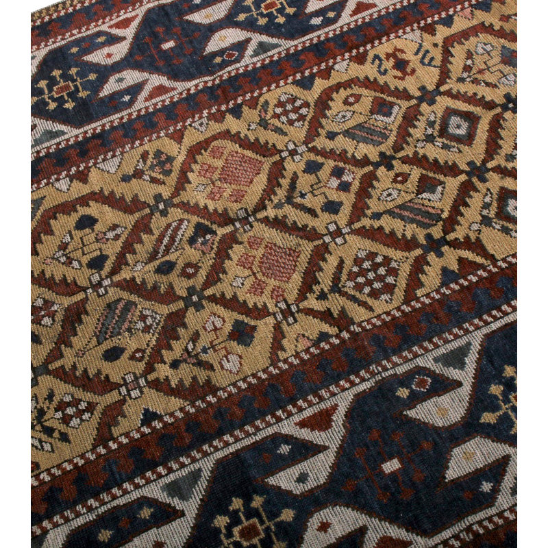 Burano Hand Knotted Wool Geometric Area Rug, Rectangle 10' x 14'
