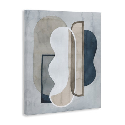 "Layered Wavy Shapes", art mural par Tim Ottoole