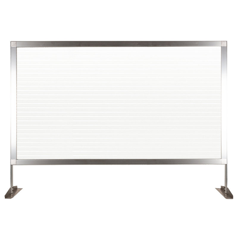 Écran de comptoir Medipanel, Transparent cannelé, H 32,5 po x l 46 po x P 12 po
