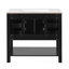 Meuble-lavabo 36 po avec lavabo supérieur, armoire de rangement moderne avec 2 portes à fermeture douce et 6 tiroirs, meuble-lavabo simple