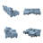 Oversized U-shaped Luxury Sectional Sofa With 2 Footstools-1364555868