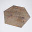 Décalcomanie murale Peel & Stick vinyle mince hexagonal grain de bois brun