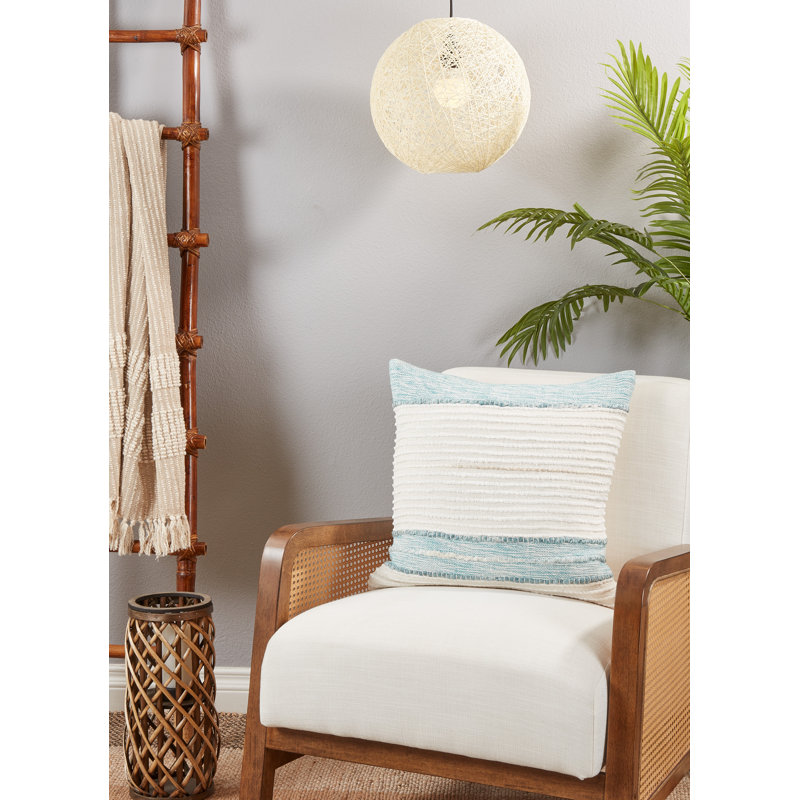 Amayah Collection Striped Cotton Blend Throw Pillow, Pillow Cover Only - No Insert