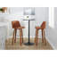 Tabouret de bar Mid-Century moderne à hauteur fixe avec pivot-1455274139