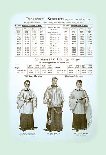 Choristers surplies-impression d’art graphique non encadrée