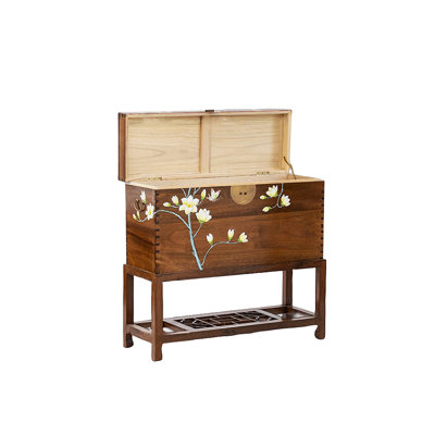 Commode d'entrée en bois de camphre massif