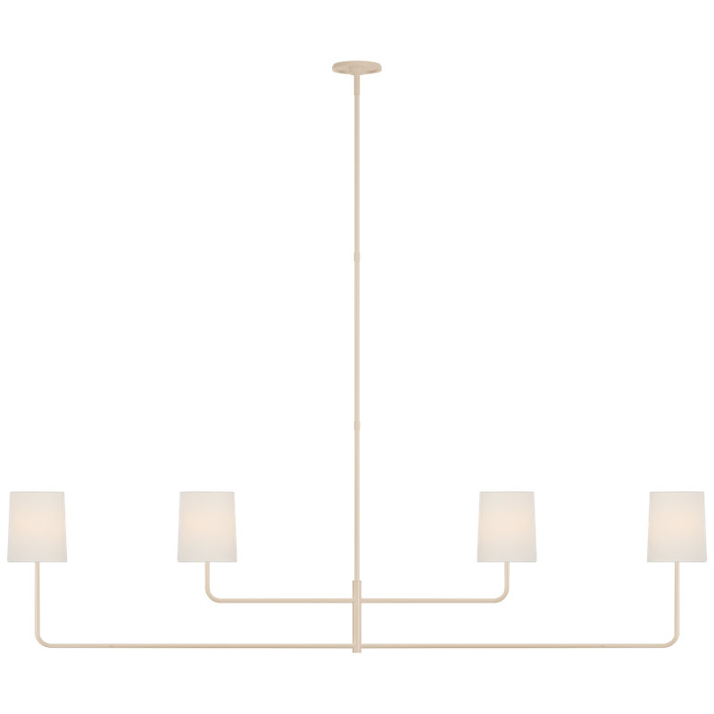 Go Lightly 4 - Light Chandelier, China White, White