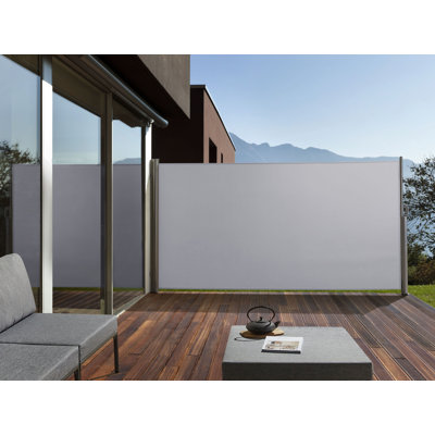 Dakota Fields 305cm W x 9cm D Fabric Cover Motorised Retractable Side Awning