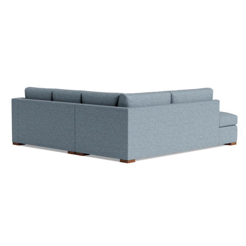 Lucca Sectional, Left Hand Facing, Performance Weave - Basil