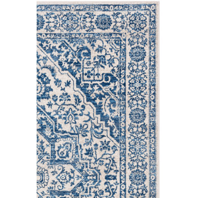 Oriental Light Gray/Ivory Area Rug