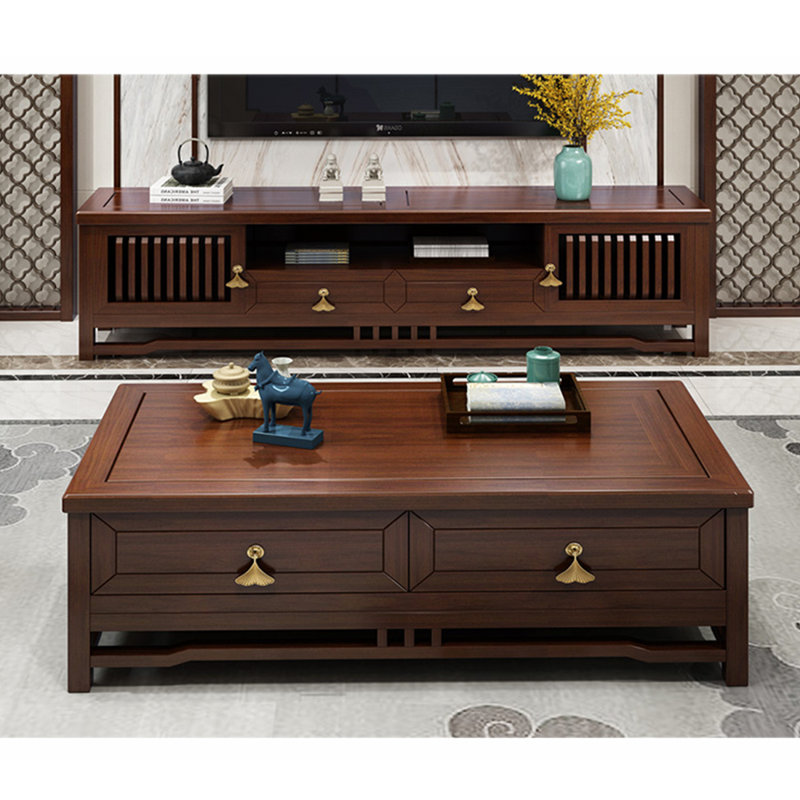 Table basse moderne de style minimaliste.