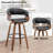 Devlin Mordern Swivel Upholstered Barstools （Set Of 3)-1300904579-1300904583