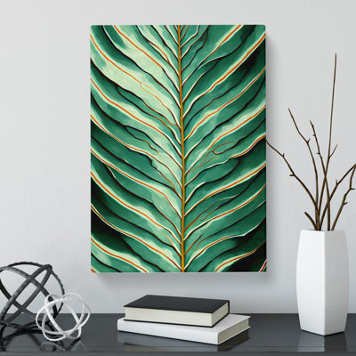 Simek Fern Leaf Modern - Wrapped Canvas