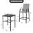 Outdoor 5-piece PVC-coated polyester Bar Set, Height Back Bar Stools And Umbrella Hole