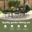 7 Piece Garden Dining Set Poly Rattan-1832395499