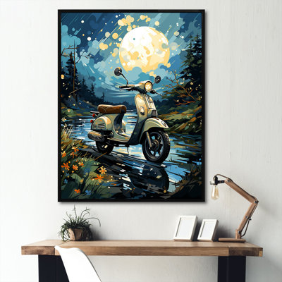 Impression sur toile Urban Nightly Scooter Vibes