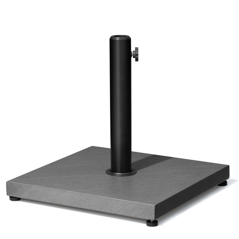 Agosto 40 Lb. Base de parasol autoportante en béton, gris, Gris / 40 lb