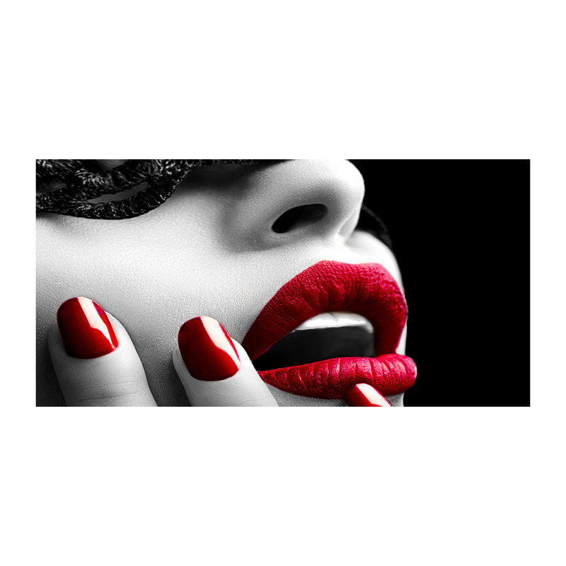 Lace Mask - Print, Canvas, 50cm H x 100cm W x 2cm D