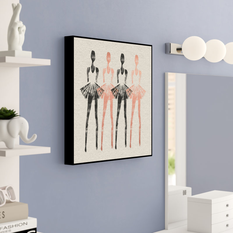 Juxtaposées II - Floater Frame Painting on Canvas, 122 cm H x 122 cm W x 4 cm D