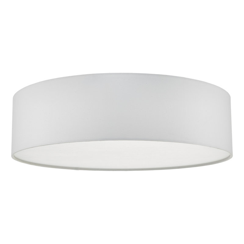 Ansonia Fabric Flush Mount, Ivory