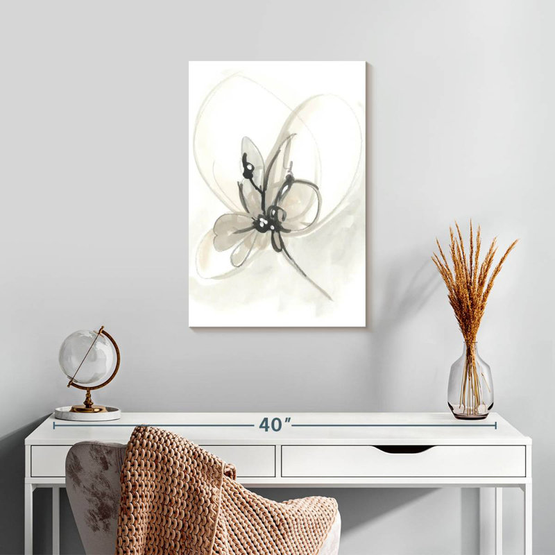 Avery Neutral Floral Gesture VI, 24" H x 16" W