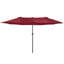 Outsunny 4.6m Garden Parasol Double-Sided Sun Umbrella-39485786