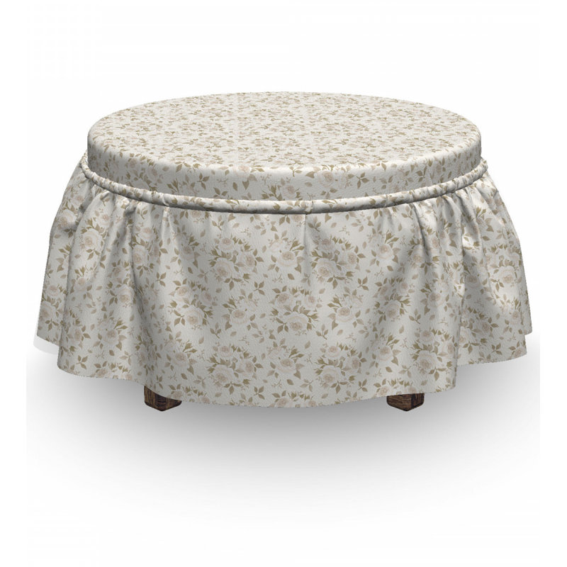 Box Cushion Ottoman Slipcover