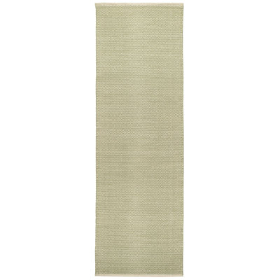 Herringbone Sage Handwoven Cotton Rug