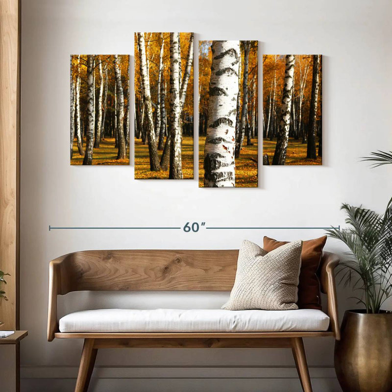Alvord Golden Birch Grove, H 32 po x l 52 po