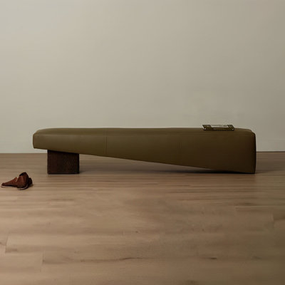 Orletta Microfiber Leather Upholstered Bench