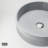 Cypress 16" L x 16" W x 5" H Round Concrete Vessel Bathroom Sink with 12" H Faucet
