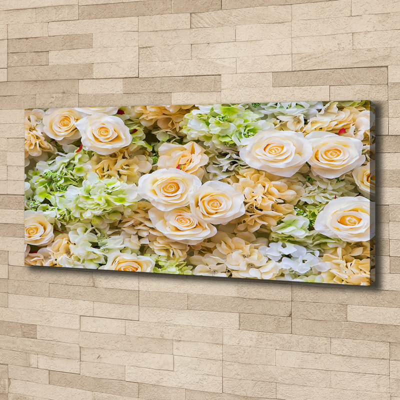 Roses - No Frame Print on Glass, Glass, 70cm H x 100cm W x 4cm D
