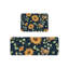 Tapis de cuisine bleu marine tournesol aquarelle, ensemble de 2 pour la maison et la cuisine
