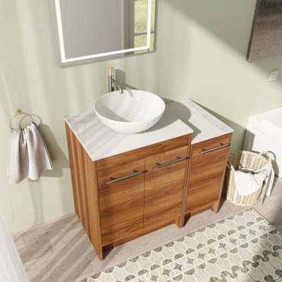 Meuble-lavabo simple 35,47 po avec comptoir