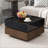 Multi-functional Square 360°Rotating Coffee Table with 2 Drawers, High Gloss 2-Tier Centre Table for Living Room