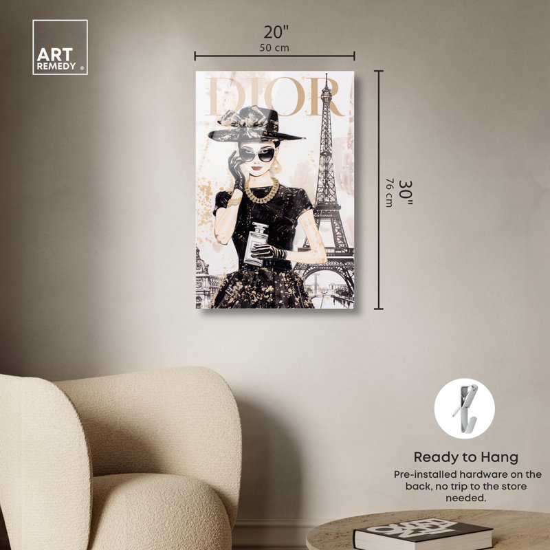 «High End Elegance», reproduction d'art sur acrylique par Art Remedy, H 30 po x l 20 po
