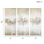 Art contemporain sur toile taupe 3, scintillant avec des paillettes et des roches naturelles pour un look captivant