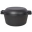 3 in 1 Pre-Seasoned Cast Iron Dutch Oven with Skillet Lid and Accessories