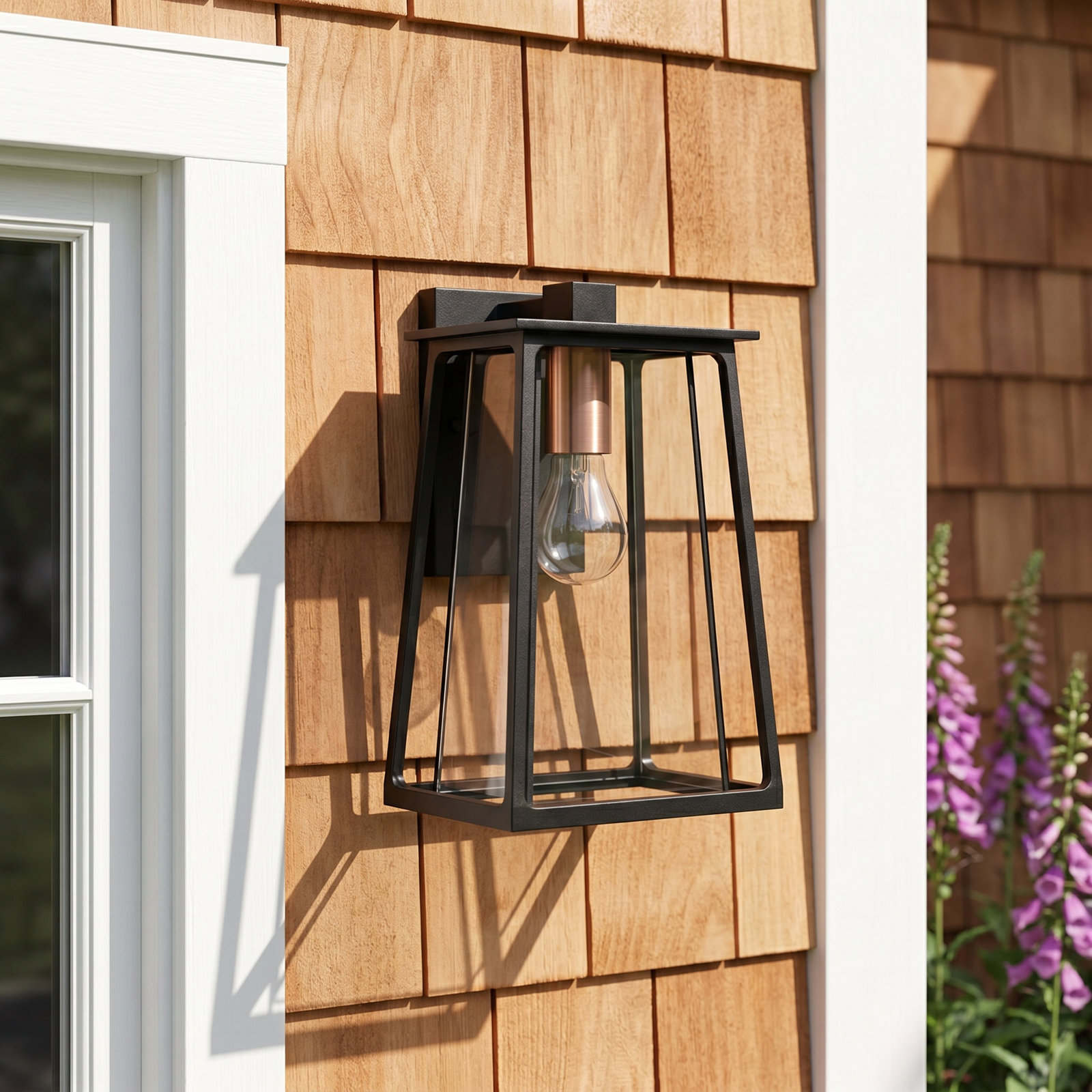 Becket Outdoor Wall Lantern, 12.3" H x 8.3" W x 9.3" D