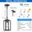 Luminaire suspendu d'extérieur câblé 11 po-100015618