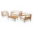 Mcclurg Teak Sofa Seating Group with Cushions-4820102-85007154