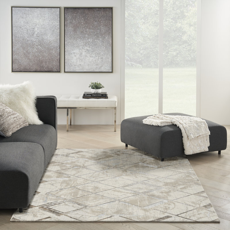 Affie Geometric Area Rug, Rectangle 160 x 221cm