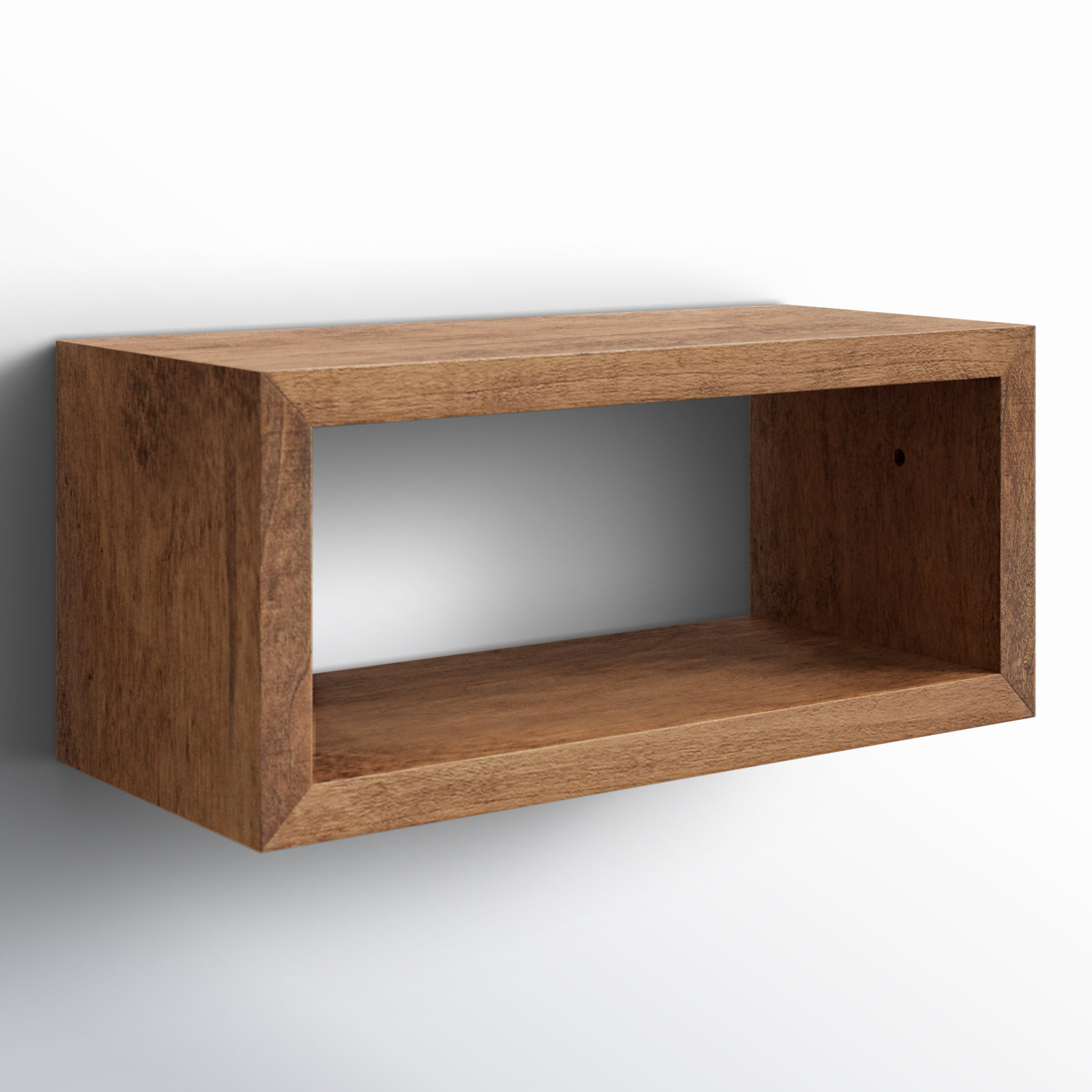 Robin 30" Floating Shelf, Rustic Brown, 8" H x 18" W x 8" D