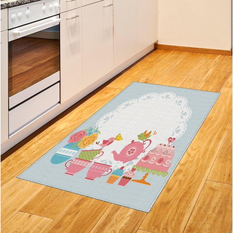 Fruits High Density Long Fiber Poly Threads Decorative Area Rug Carpet, Rectangle 4' x 5'8"