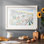 Subtle Beach - Matted and Framed Under Acrylic Glass, Coastal Wall Art for Living Room