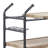 Brantley Oak & Sandy Black Finish Serving Cart