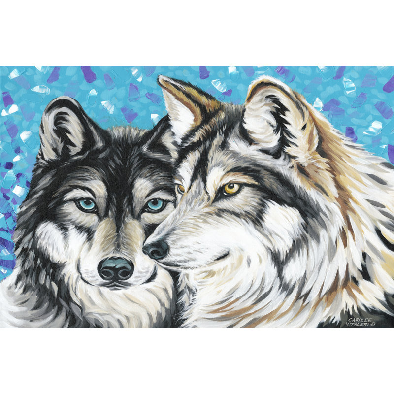Wolf I by Carolee Vitaletti - Wrapped Canvas Print, 30cm H x 46cm W 