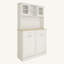 Grande armoire de rangement pour poubelle de cuisine 67,7 po avec 3 tablettes réglables